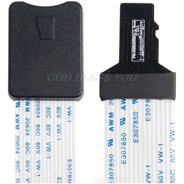 Mannelijke MicroSD Vrouwelijke Kaartlezer Uitbreiding Adapter 25cm/9.84 Kabel Extender Voor Telefoon Auto GPS TV