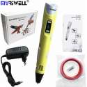 MyRiwell Advanced 3D pen met lcd scherm voor ABS en PLA 1.75mm filament - GEEL