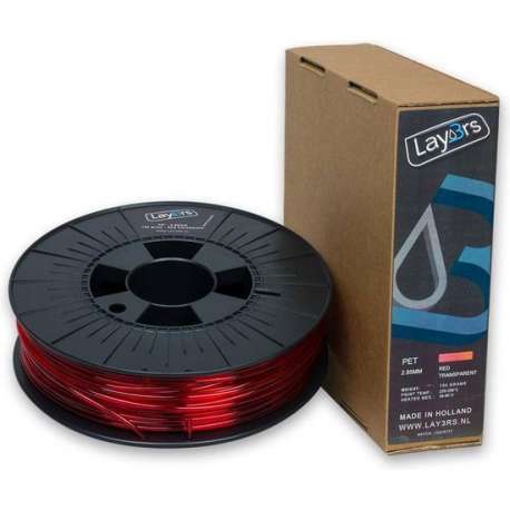 Lay3rs PET-G Red Transparent - 1.75 mm