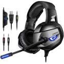 ONIKUMA K5 - Gaming headset - Grijs - PS4 + PC + Xbox One