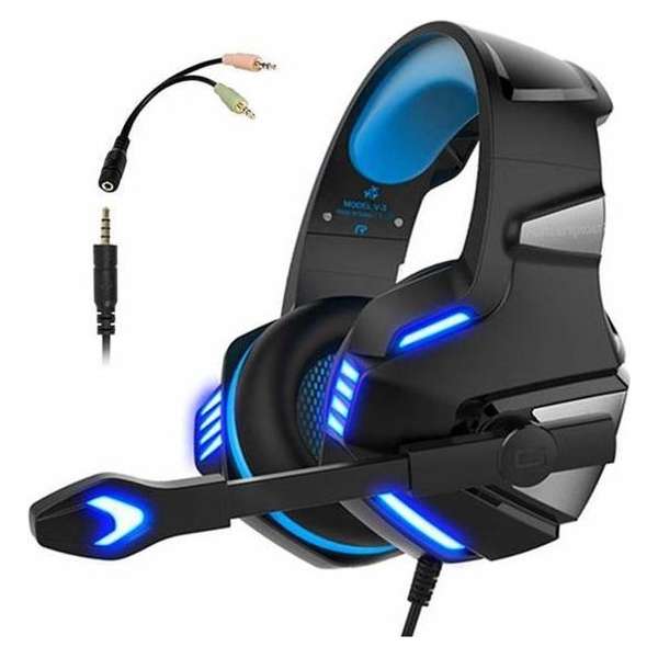 Hunterspider - Gaming Headset - Multi Platform - Zwart/Blauw