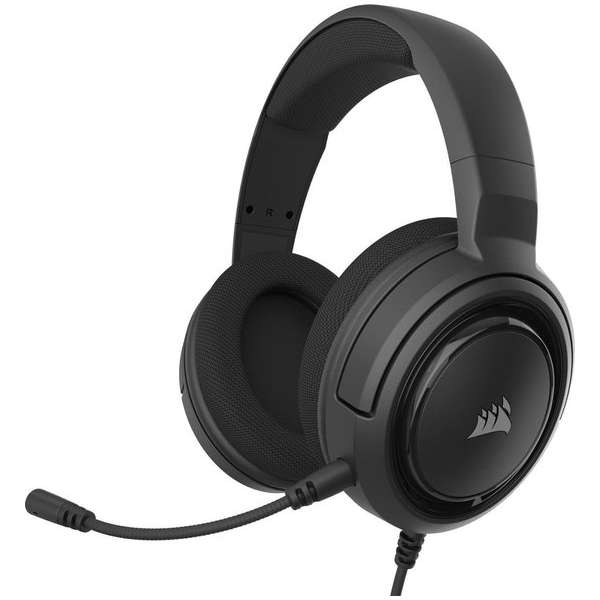 Corsair HS45 7.1 Surround Sound Gaming Headset - Carbon - PS4 + PC + Nintendo Switch