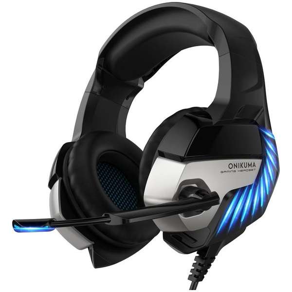 ONIKUMA K5 PRO - Gaming headset - Blauw Zwart - PS4 + PC + Xbox One + Nintendo Switch