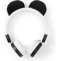 Nedis Bedrade Koptelefoon | 1,2 m Ronde Kabel | On-Ear | Afneembare Magnetische Oren | Patty Panda | Wit