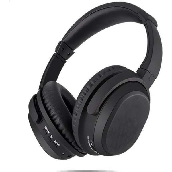 Over-Ear Draadloze Koptelefoon | 12-15 Uur Muziek | Actieve Noisecancelling | + Opbergtas