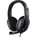 Dazzle Gaming Headset - PC/PS4/XBOX - Zwart & Blauw / Black & Blue