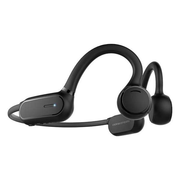 Maxxions Open-Ear Sport Oordopjes - Zwart - Draadloze Bluetooth Bone Conduction Koptelefoon - Hardlopen/Fitness/Sport/Fietsen