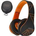 PowerLocus P2 draadloze Over-Ear Koptelefoon Inklapbaar - Bluetooth Hoofdtelefoon - Met microfoon – Oranje