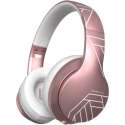 PowerLocus P6 - draadloze Over-Ear Koptelefoon Inklapbaar - Bluetooth Hoofdtelefoon - Met microfoon - Matt Rose Gold