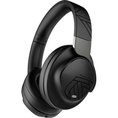 PowerLocus MoonFly Koptelefoon Over-Ear met Active Noise Cancelling, Draadloze Hoofdtelefoon, Voice Assistant Activation - Zwart