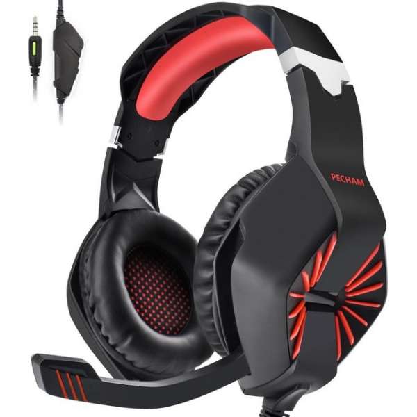 PECHAM Gaming headset met microfoon – Koptelefoon – Headset PS4, Nintendo Switch, Xbox One PC & Mobile