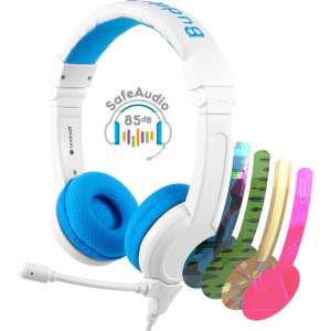 BuddyPhones School+ koptelefoon blauw - 85db - geluidsbescherming