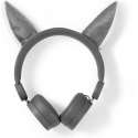 Nedis Bedrade Koptelefoon | 1,2 m Ronde Kabel | On-Ear | Afneembare Magnetische Oren | Willy Wolf | Grijs