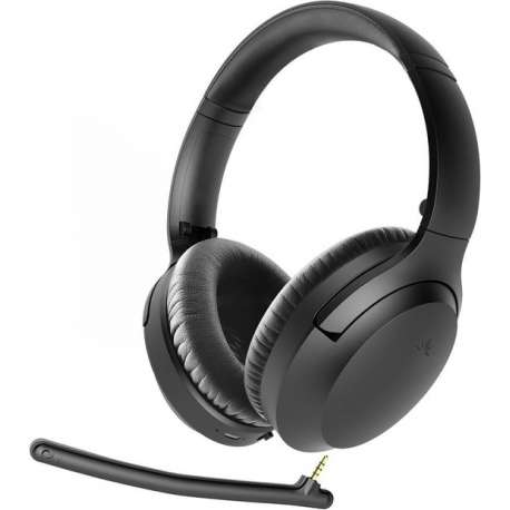 Avantree - Bluetooth Headphones with Active Noise Cancelling & Detachable Boom Microphone, Ideal for Music & Talk