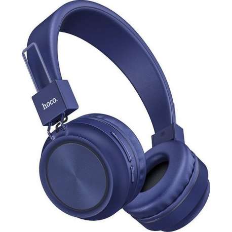 HOCO W25 Promise - Draadloze On-Ear Koptelefoon - Bluetooth - Blauw