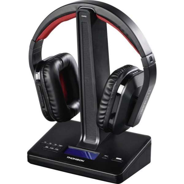 Thomson WHP5407 draadloze koptelefoon, DAB, over-ear, micro, digitaal, opl.station