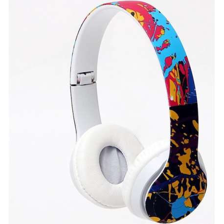 Head Mounted Headphones, TK-20, HI-RES AUDIO, EXTAR BASS, In Colourful Splashes