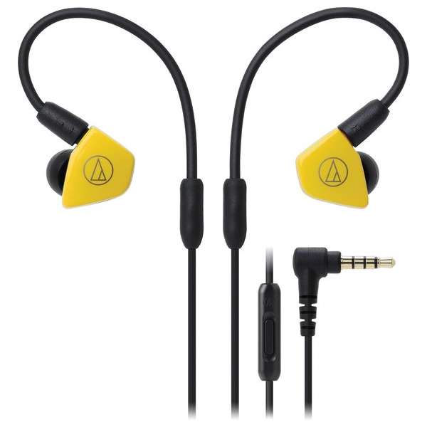 Audio-Technica ATH-LS50iS Headset In-ear Zwart, Geel