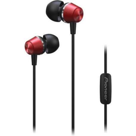 Pioneer SE-QL2T Headset In-ear Zwart, Rood