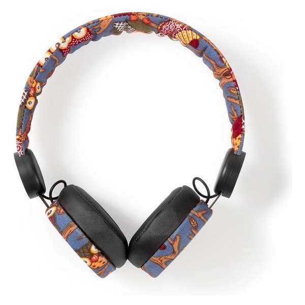 Nedis Bedrade Koptelefoon | 1,2 m Ronde Kabel | On-Ear | Uil | Zwart