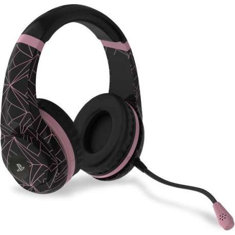 FLASHPOINT 616324 headphones/headset Hoofdband Zwart, Roze goud