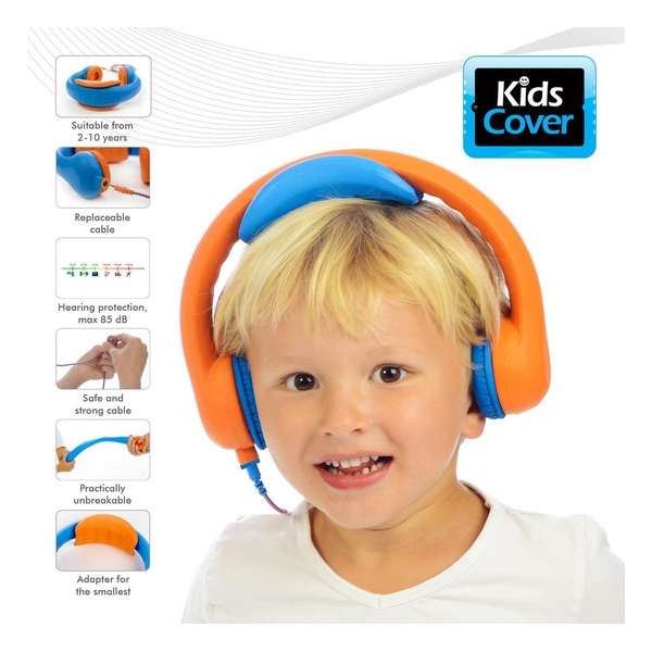 KidsCover Safe 'n Sound Kinderkoptelefoon Oranje