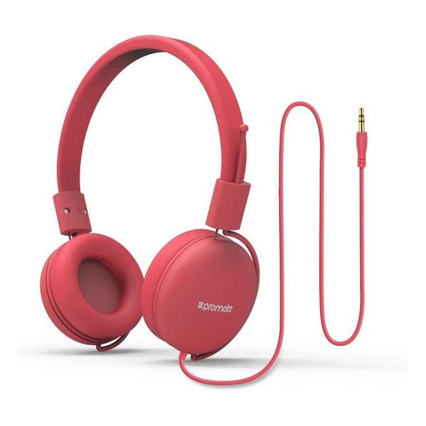 Promate Soul Stereo Koptelefoon / Headset voor Kinderen en Tieners (Roze)