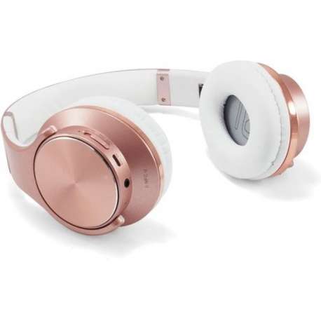 Conceptronic CHSPBTNFCSPKR Hoofdband Stereofonisch Snoer/NFC/Bluetooth Roze goud mobiele hoofdtelefoon