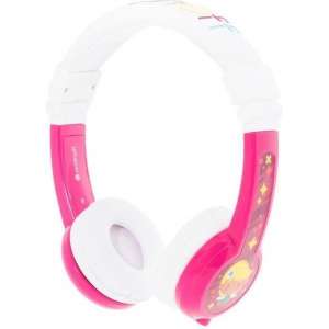 onanoff BuddyPhones Explore Foldable Headset Hoofdband Roze, Wit