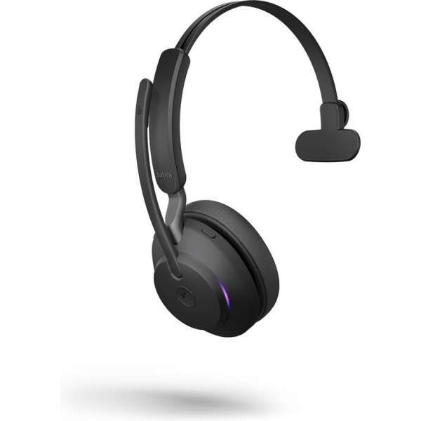 Jabra Evolve2 65 UC Mono Headset USB-C - UC-gecertificeerd (Zoom, Google Hangout, Avaya, Mitel ...) - Zwart