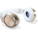 Conceptronic CHSPBTNFCSPKG Hoofdband Stereofonisch Snoer/NFC/Bluetooth Goud mobiele hoofdtelefoon