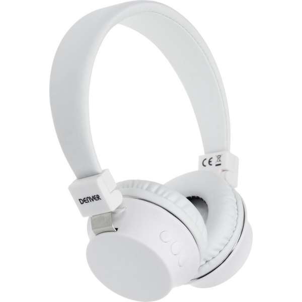 Denver BTH-205 - Draadloze on-ear koptelefoon - Wit