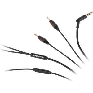 Krüger & Matz KM0340 - Audiokabel met microfoon voor de KM0660 en KM0665 modellen - bruin