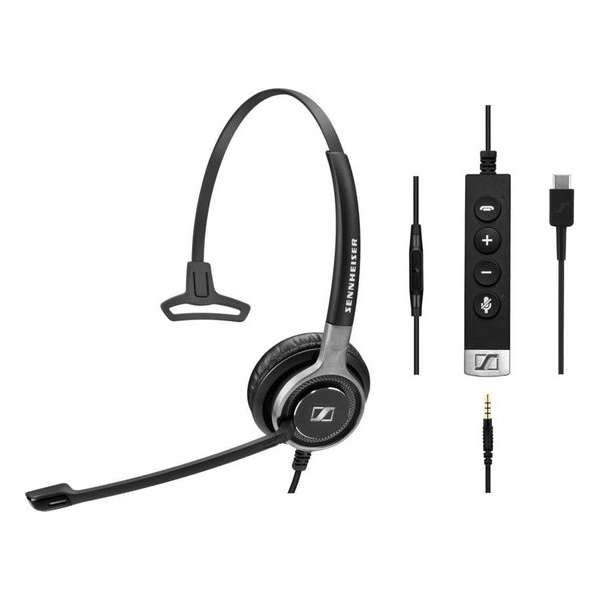 EPOS | Sennheiser SC 635 Monaural Headset Hoofdband Zwart