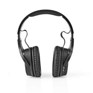 Nedis HPDB200BK Draadloze Koptelefoon Dab+ / Fm / Bluetooth® Over-ear Opvouwbaar Reisetui Zwart