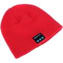 Q-time Beanie Muts - ingebouwde koptelefoon - Bluetooth - Rood