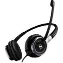 EPOS | Sennheiser SC 665 Binaural Headset Hoofdband Zwart