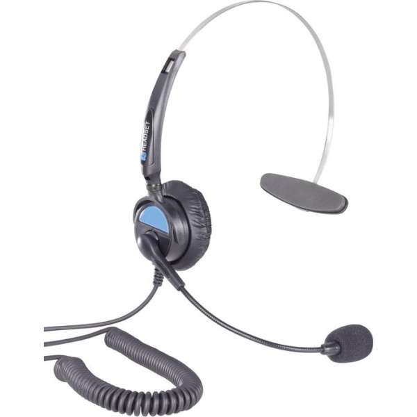 Basetech KJ-97 Telefoonheadset RJ10-bus Kabelgebonden, Mono On Ear Zwart