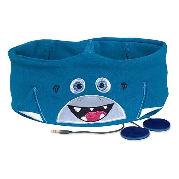 Snuggly Rascals Hoofdtelefoon Over-ear Haai Katoen Blauw