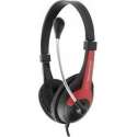 Esperanza EH158R hoofdtelefoon/headset Hoofdband Zwart, Rood