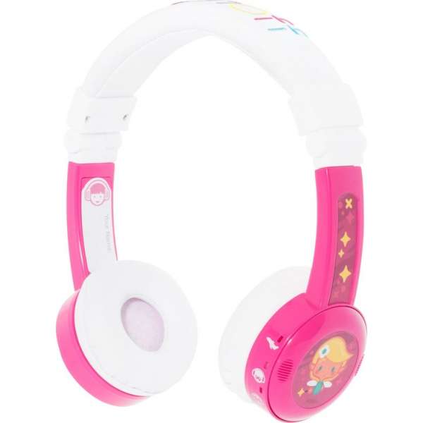 Buddyphones InFlight Roze koptelefoon