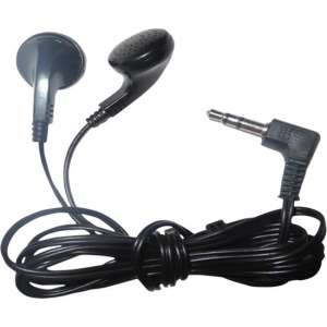 SoundLAB stereo earphones voor tours, musea, scholen etc. / zwart - 1,2 meter