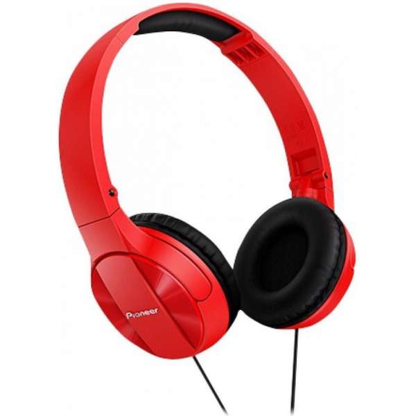 Pioneer SE-MJ503 Supraaural Hoofdband Zwart, Rood