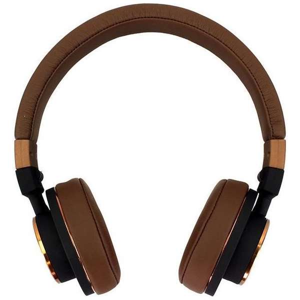 Cazbi Helium Hi-Res HD Stereo Headphones On-Ear Foldable Gold/Brown