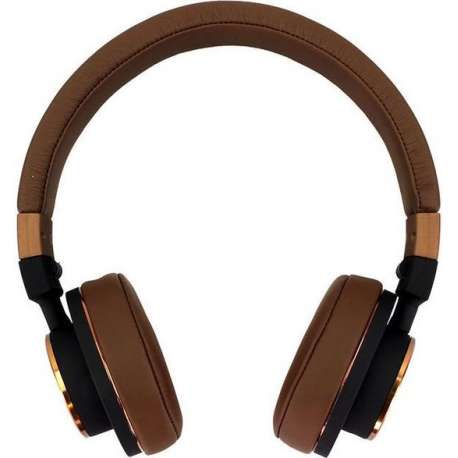 Cazbi Helium Hi-Res HD Stereo Headphones On-Ear Foldable Gold/Brown