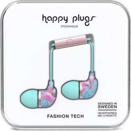 Happy Plugs Hoofdtelefoon "Botanica Exotica", In-Ear