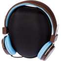 Grixx Retro koptelefoon Blauw/Bruin