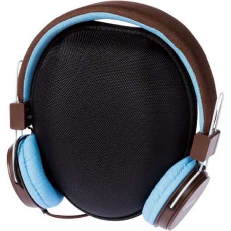 Grixx Retro koptelefoon Blauw/Bruin