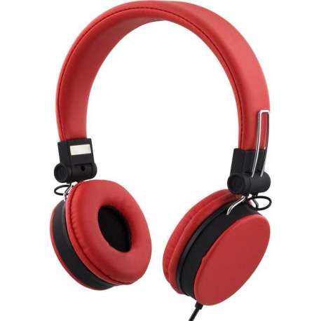 STREETZ HL-226 Opvouwbare On-ear hoofdtelefoon met microfoon - Rood