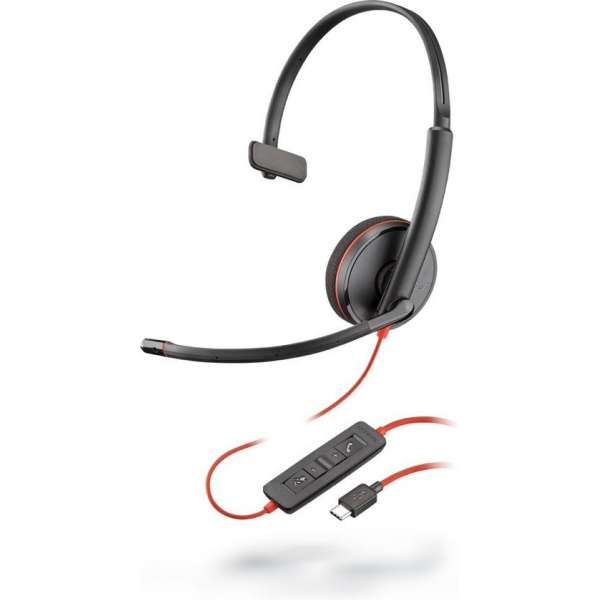 POLY Blackwire C3210 Headset Hoofdband Zwart